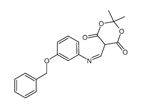 5-{[(3-benzyloxy)phenylimino]methyl}-2,2-dimethyl-[1,3]-dioxane-4,6-dione Structure