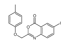 6-iodo-2-[(4-methylphenoxy)methyl]-3,1-benzoxazin-4-one Structure