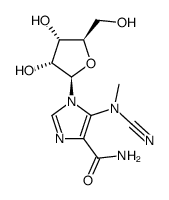 5-(N-cyanomethylamino)-1-β-D-ribofuranosylimidazole-4-carboxamide Structure