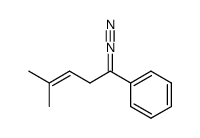 (1-diazo-4-methylpent-3-en-1-yl)benzene Structure