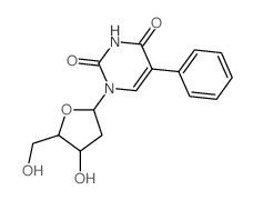 Uridine,2'-deoxy-5-phenyl- (9CI)结构式