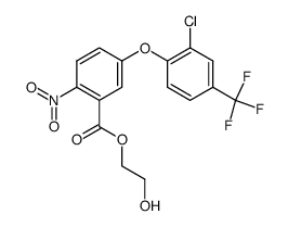 2-hydroxyethyl 5-(2-chloro-4-trifluoromethyl phenoxy)-2-nitrobenzoate结构式