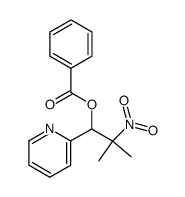 2-methyl-2-nitro-1-(pyridin-2-yl)propyl benzoate Structure