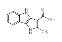 Ethanone, 1-(1,4-dihydro-2-methylpyrrolo[3,2-b]indol-3-yl)-结构式