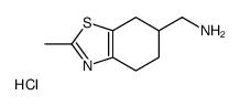 (2-methyl-4,5,6,7-tetrahydro-1,3-benzothiazol-6-yl)methanamine,hydrochloride结构式