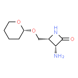 2-Azetidinone,3-amino-4-[[(tetrahydro-2H-pyran-2-yl)oxy]methyl]-,[3alpha,4alpha(R*)]-(9CI) structure