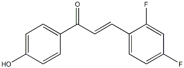 2-Propen-1-one, 3-(2,4-difluorophenyl)-1-(4-hydroxyphenyl)-结构式