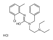 1-benzyl-3-(2-chloro-6-methylphenyl)-1-[2-(diethylamino)ethyl]urea,hydrochloride Structure