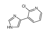 Pyridine,2-chloro-3-(1H-imidazol-4-yl)- (9CI)结构式