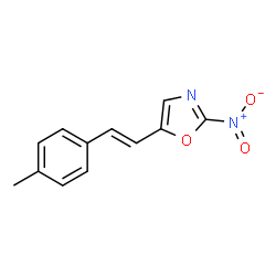 Oxazole, 5-[2-(4-methylphenyl)ethenyl]-2-nitro- (9CI) Structure