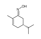 2-Cyclohexen-1-one,2-methyl-5-(1-methylethyl)-,oxime,(5R)-(9CI) Structure