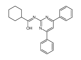 N-(4,6-diphenylpyrimidin-2-yl)cyclohexanecarboxamide结构式