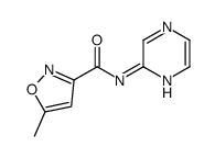 5-methyl-N-pyrazin-2-yl-1,2-oxazole-3-carboxamide Structure