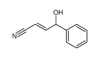 (E)-4-hydroxy-4-phenyl-2-butenenitrile结构式
