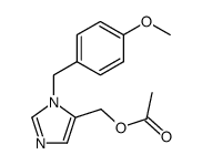 [1-(4-methoxybenzyl)-1H-5-imidazolyl]methyl acetate Structure