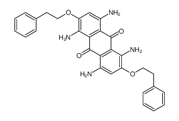 1,4,5,8-tetraamino-2,6-bis(2-phenylethoxy)anthracene-9,10-dione Structure