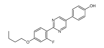 4-[2-(4-butoxy-2-fluorophenyl)pyrimidin-5-yl]phenol结构式