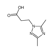 3-(3,5-dimethyl-1,2,4-triazol-1-yl)propanoic acid Structure