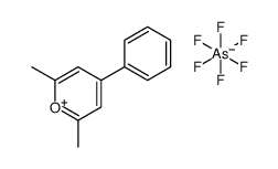 2,6-dimethyl-4-phenylpyrylium,hexafluoroarsenic(1-)结构式