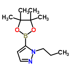 1-Propyl-5-(4,4,5,5-tetramethyl-1,3,2-dioxaborolan-2-yl)-1H-pyrazole Structure