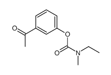 3-乙酰基乙基苯基(甲基)氨基甲酸结构式