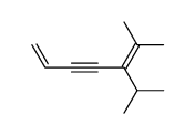 5-isopropyl-6-methyl-hepta-1,5-dien-3-yne结构式