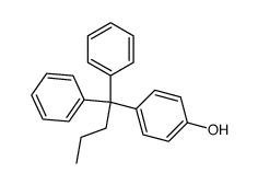 4-Hydroxy-1-(1.1-diphenyl-butyl)-benzol结构式