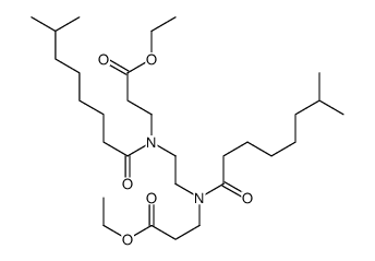 ethyl 3-[2-[(3-ethoxy-3-oxopropyl)-(7-methyloctanoyl)amino]ethyl-(7-methyloctanoyl)amino]propanoate结构式