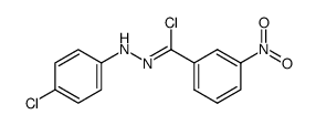 N'-(4-chloro-phenyl)-3-nitro-benzohydrazonoyl chloride结构式