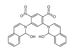 1,5-bis-(1-hydroxy-1H-[2]isoquinolyl)-2,4-dinitro-benzene结构式