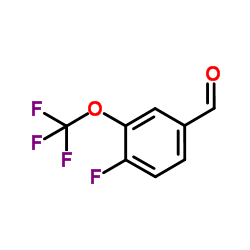 4-Fluoro-3-(trifluoromethoxy)benzaldehyde Structure