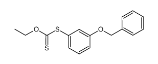 S-(3-(benzyloxy)phenyl) O-ethyl carbonodithioate结构式