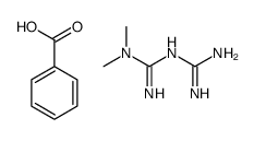 benzoic acid,3-(diaminomethylidene)-1,1-dimethylguanidine Structure