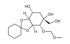 (3aS,4R,5R,7R,7aS)-5-(hydroxymethyl)-4-(methoxymethoxy)hexahydrospiro[benzo[d][1,3]dioxole-2,1'-cyclohexane]-5,7-diol Structure