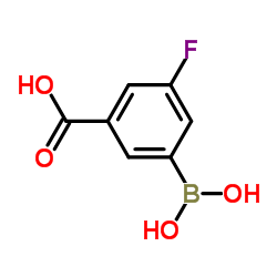 3-(Dihydroxyboryl)-5-fluorobenzoic acid Structure