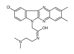 2-(9-chloro-2,3-dimethylindolo[3,2-b]quinoxalin-6-yl)-N-[2-(dimethylamino)ethyl]acetamide Structure