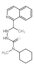 1-cyclohexyl-3-(1-isoquinolin-1-ylethylamino)-1-methyl-thiourea结构式