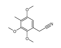 2,3,5-trimethoxy-4-methylbenzyl cyanide Structure