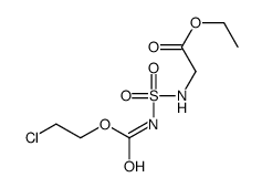 ethyl 2-(2-chloroethoxycarbonylsulfamoylamino)acetate结构式