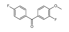 (3-fluoro-4-methoxyphenyl)-(4-fluorophenyl)methanone结构式
