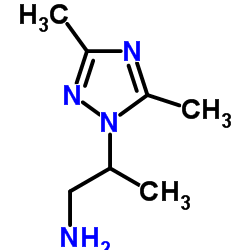 2-(3,5-Dimethyl-1H-1,2,4-triazol-1-yl)-1-propanamine Structure