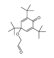 2-(1,3,5-tritert-butyl-4-oxocyclohexa-2,5-dien-1-yl)oxyacetaldehyde结构式