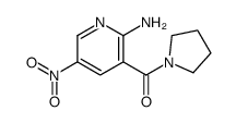 (2-amino-5-nitropyridin-3-yl)-pyrrolidin-1-ylmethanone结构式