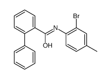 N-(2-bromo-4-methylphenyl)-2-phenylbenzamide结构式
