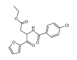 ethyl 3-(4-chlorobenzoylamino)-4-(2-furyl)-4-oxobutyrate Structure
