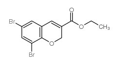 6,8-DIBROMO-2H-CHROMENE-3-CARBOXYLIC ACID ETHYL ESTER Structure