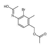 (4-acetamido-3-bromo-2-methylphenyl)methyl acetate结构式