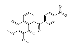 2,3-dimethoxy-5-(4-nitrophenyl)sulfinylnaphthalene-1,4-dione结构式