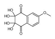 2,2,3,3-tetrahydroxy-6-methoxynaphthalene-1,4-dione结构式