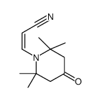 3-(2,2,6,6-tetramethyl-4-oxopiperidin-1-yl)prop-2-enenitrile Structure